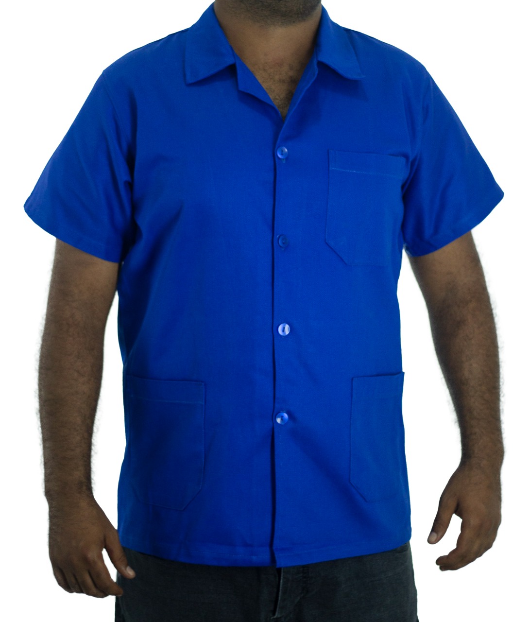 Bata manga curta em brim - Imagem 2